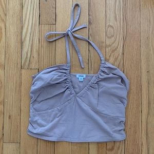 Halter cropped top
